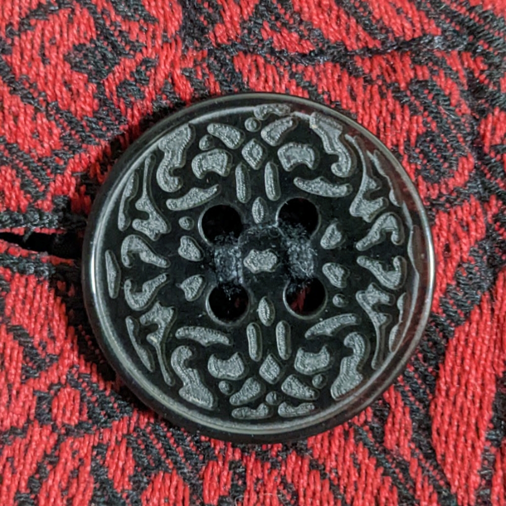 Coldwater Creek Ruby Red Jacquard Jacket/Blazer S… - image 8